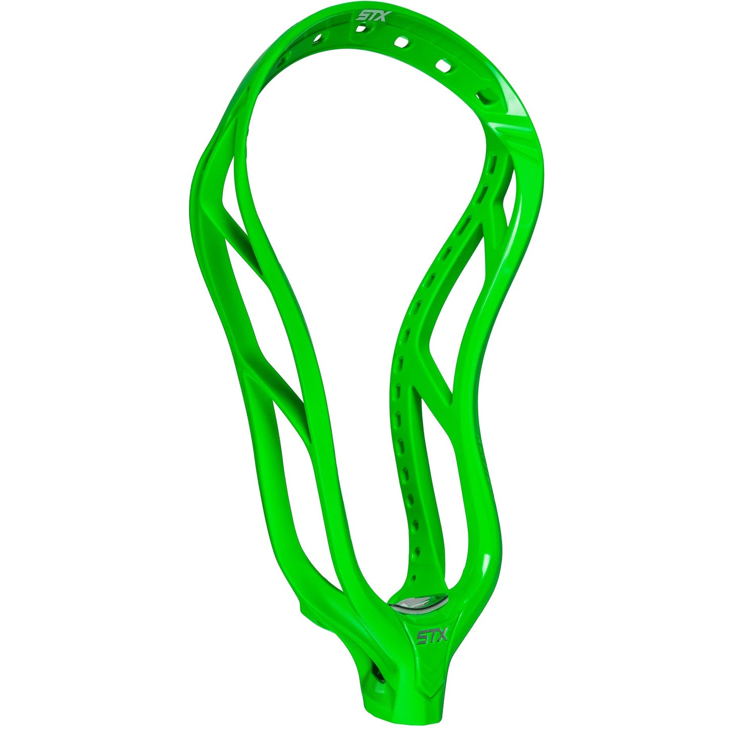 STX Lacrosse Stallion 1K Unstrung Head Limited Edition Summerade Limeade Green Head Angled View