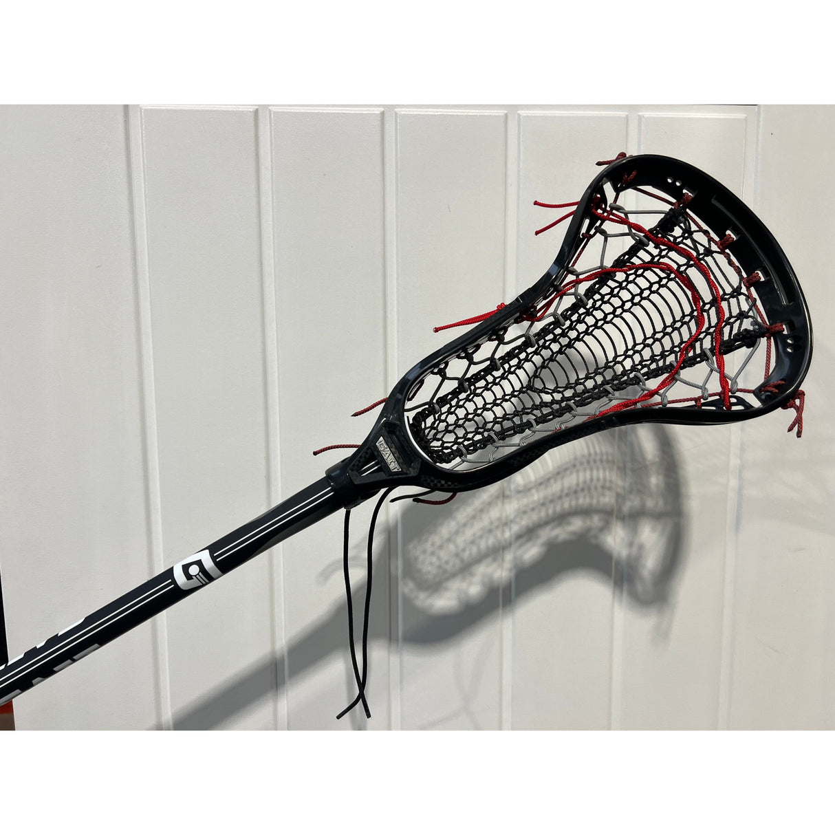 Custom Gait Apex 2 Women's Lacrosse Stick with Valkyrie Pocket Black/Red/Grey