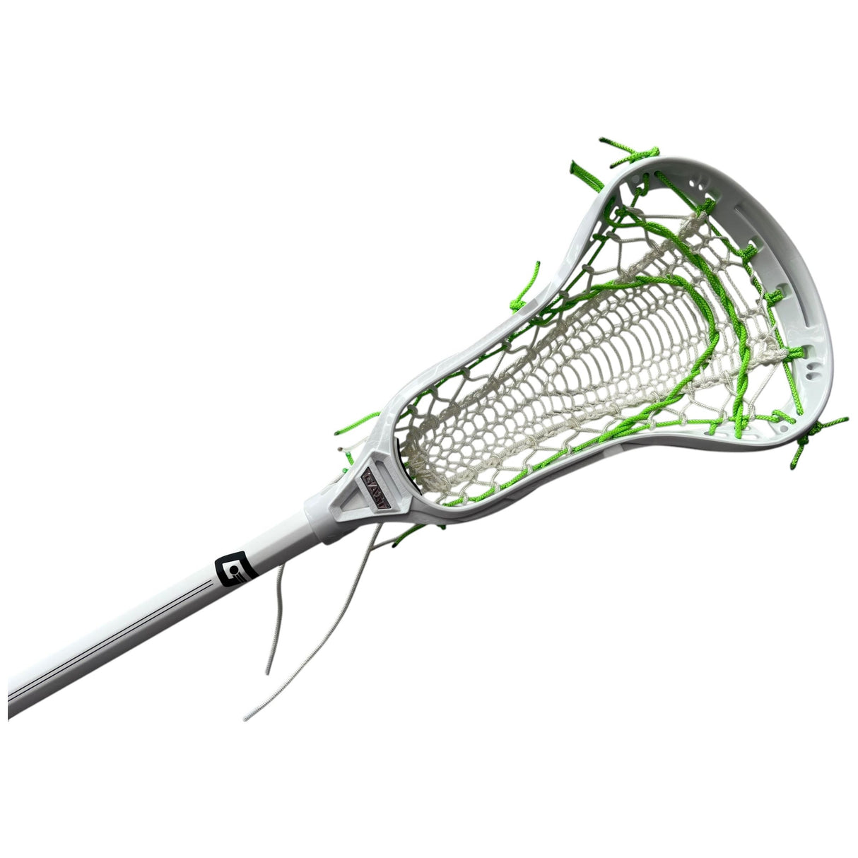 Custom Gait Apex 2 Women's Lacrosse Stick with Valkyrie Pocket White/Neon Green