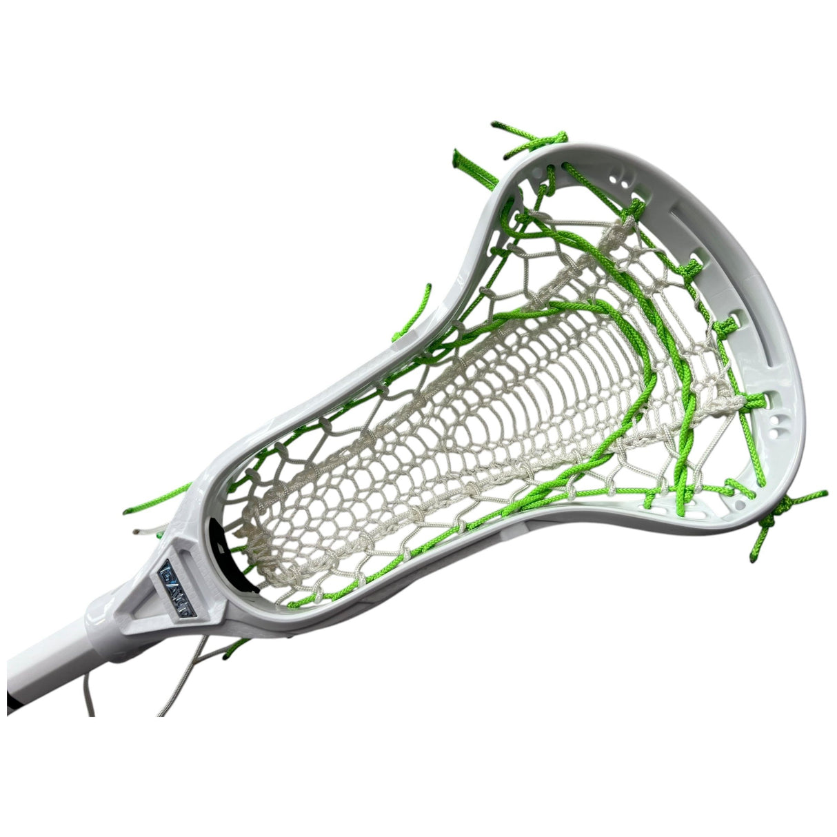 Custom Gait Apex 2 Women's Lacrosse Stick with Valkyrie Pocket White/Neon Green