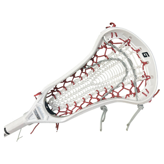Gait Whip 2 Complete Women's Lacrosse Stick with Armour Mesh Valkyrie Pocket White/Red