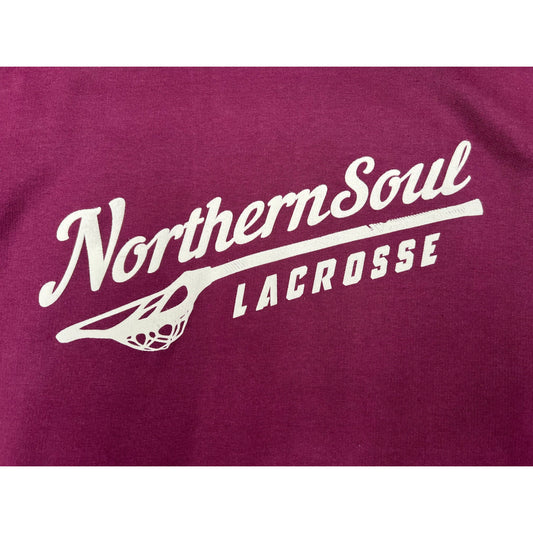 Northern Soul Lacrosse Hoodie Burgundy