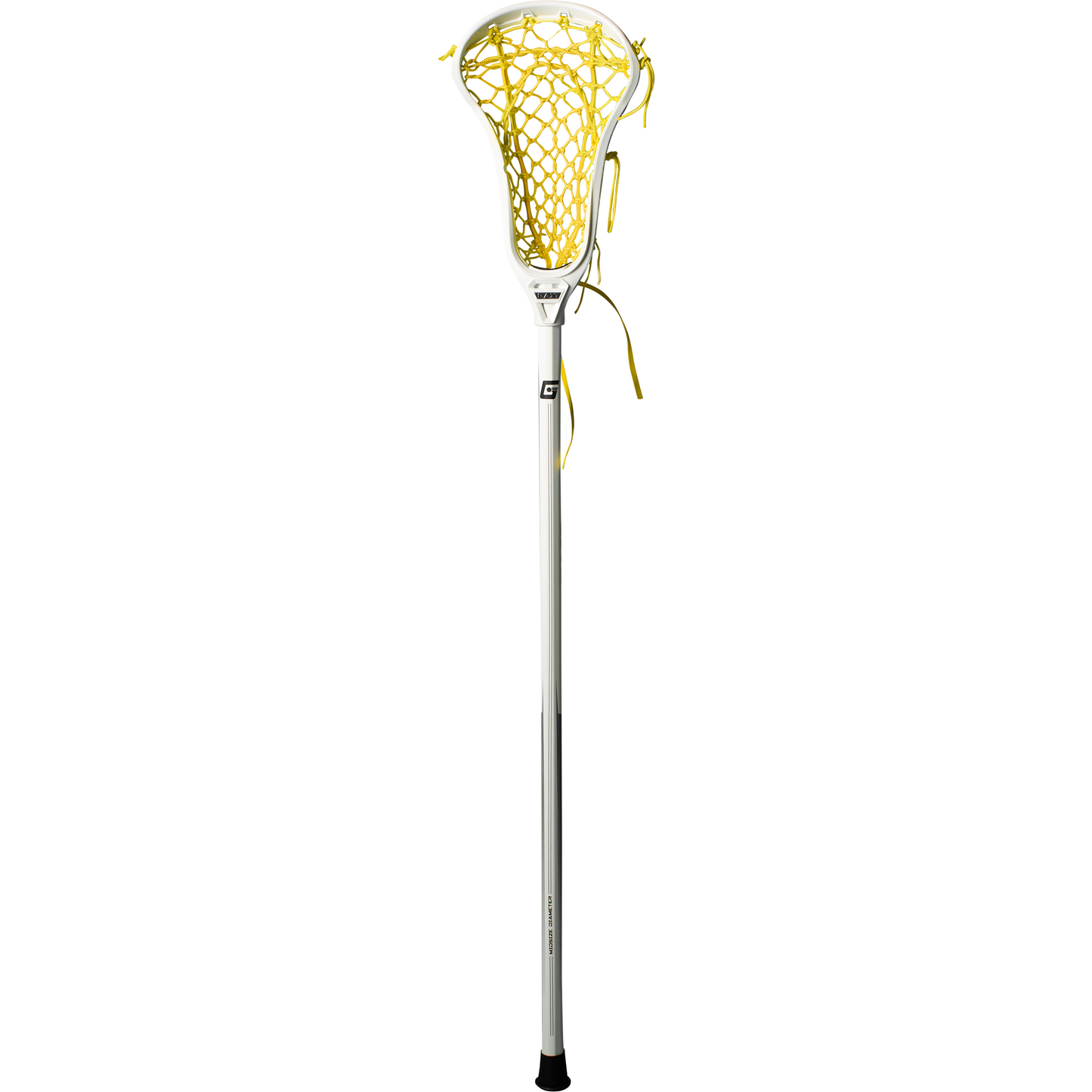 Gait Air 2 Women's Lacrosse Head with Flex Mesh White/Yellow, White Handle