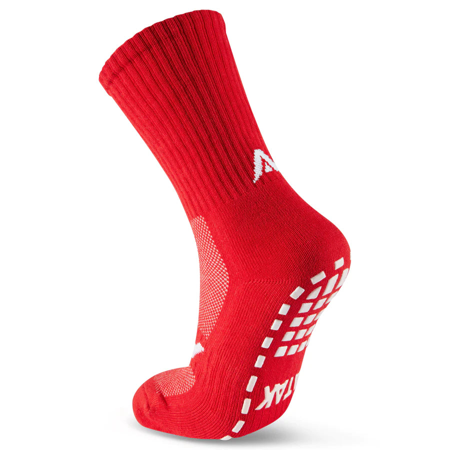 ATAK SHOX Mid-Leg Grip Socks Red