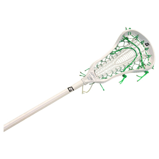 Gait Whip 2 Complete Women's Lacrosse Stick with Armour Mesh Valkyrie Pocket White/Green