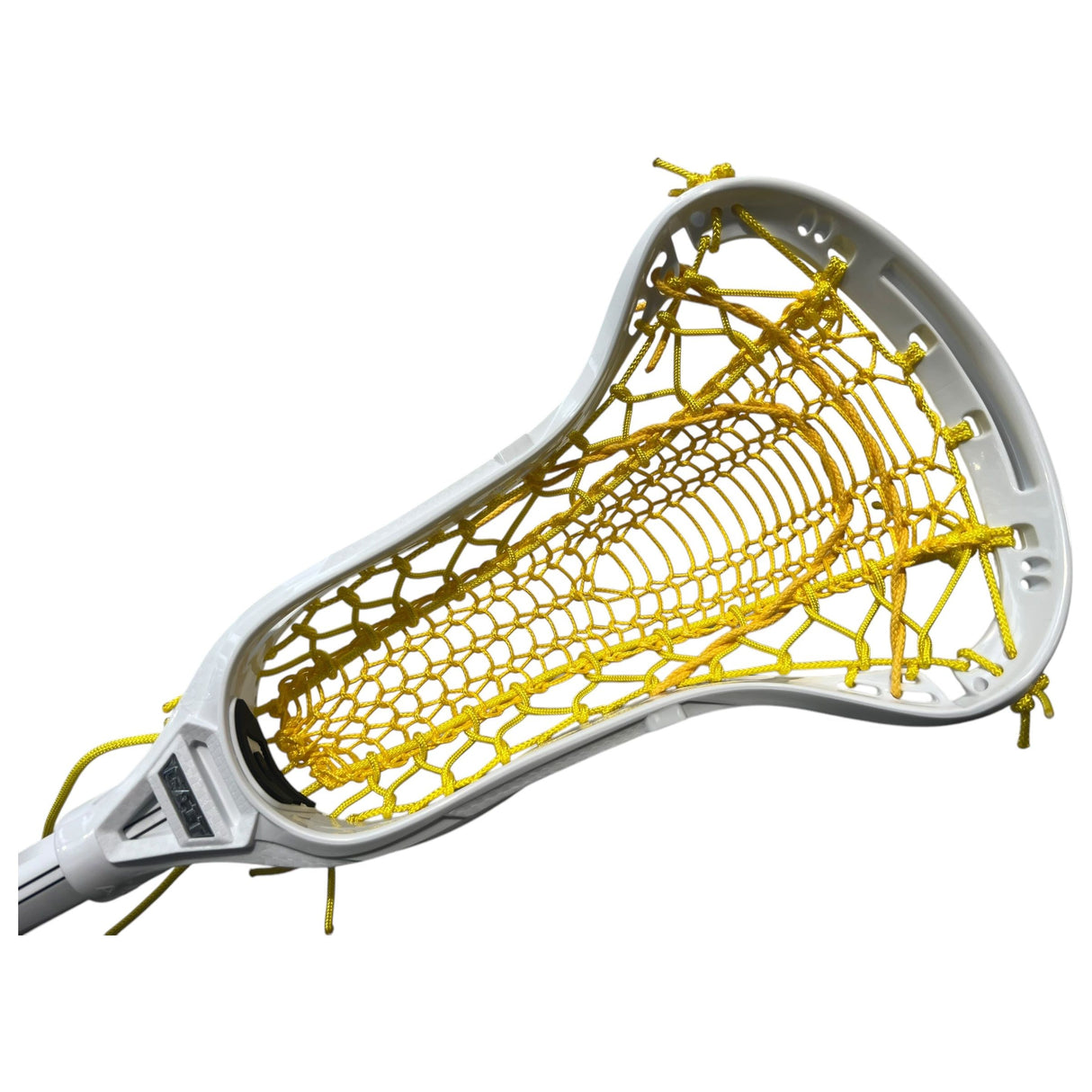 Custom Gait Apex 2 Women's Lacrosse Stick with Valkyrie Pocket White/Yellow