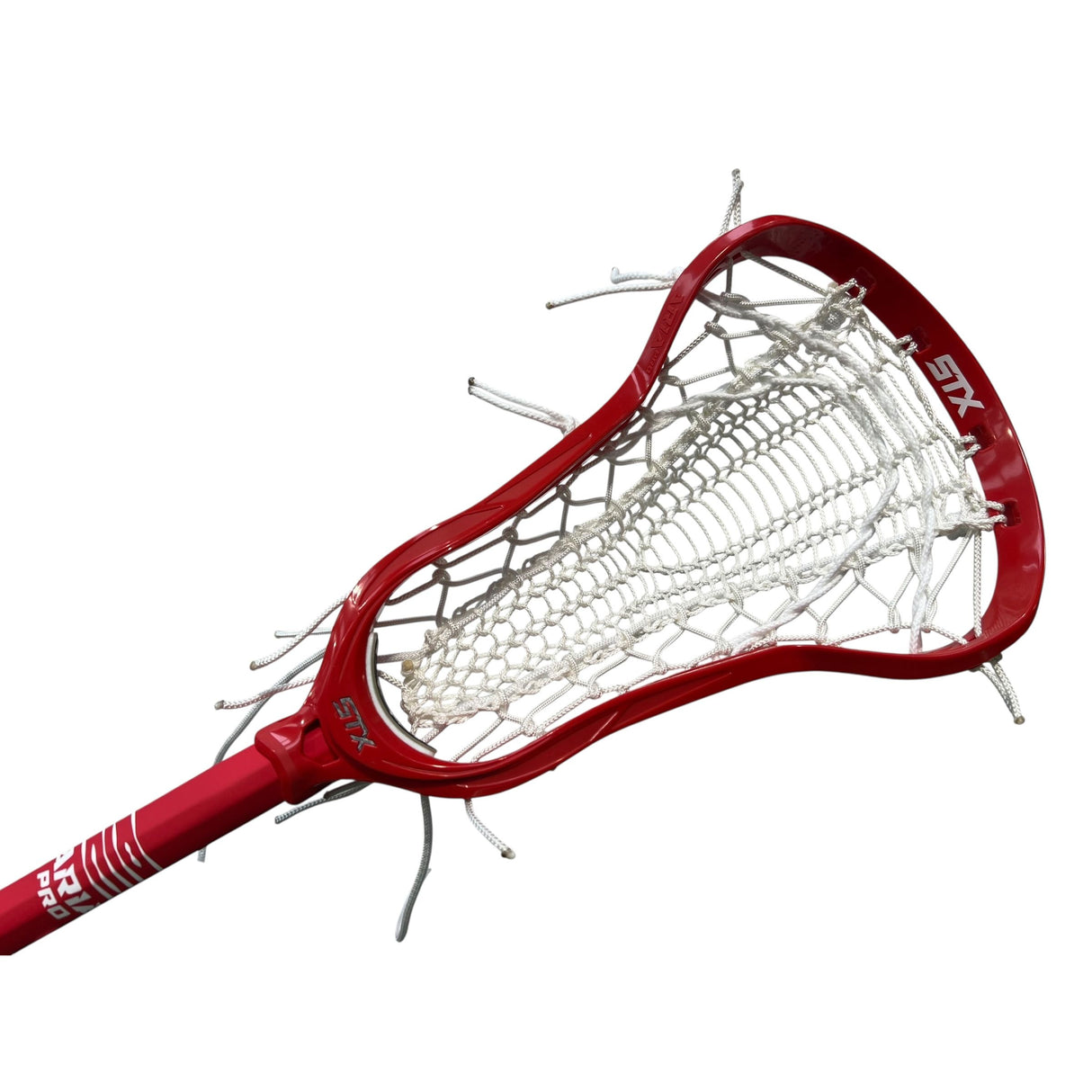 STX Aria Pro Elite Complete Women's Lacrosse Stick with Valkyrie Pocket Red