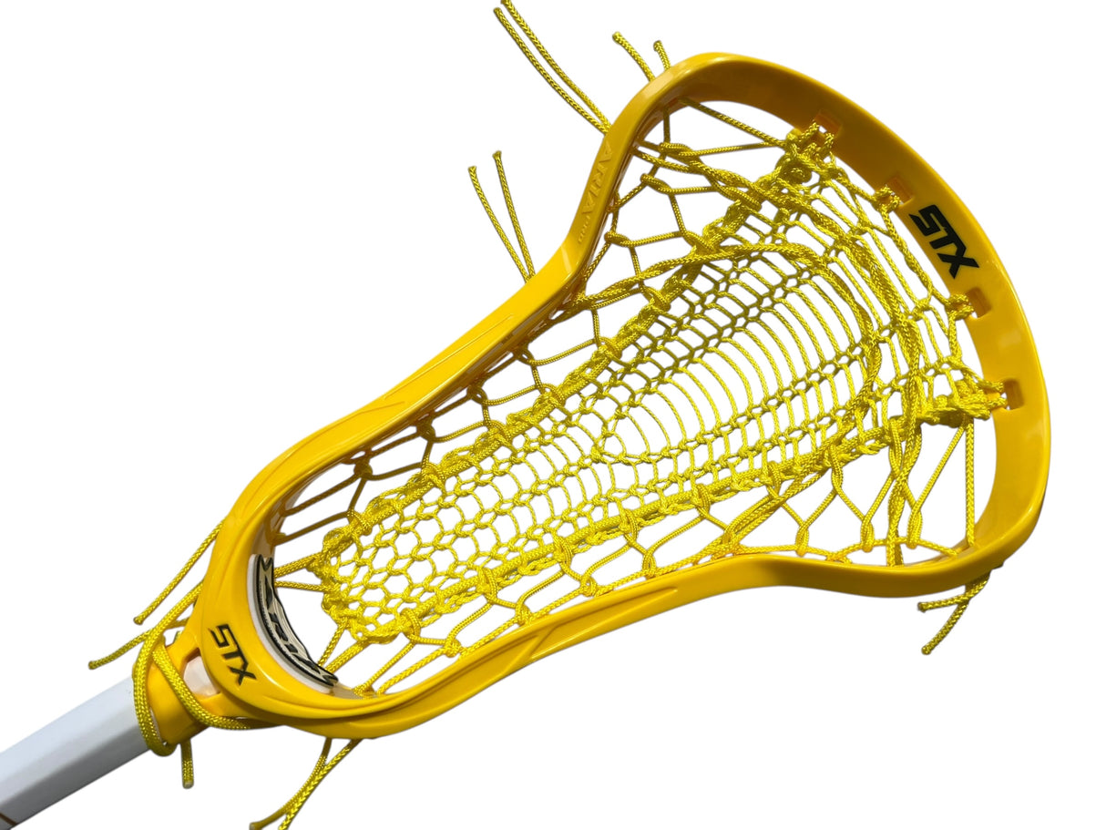 STX Aria Pro Elite Complete Women's Lacrosse Stick with Valkyrie Pocket Yellow
