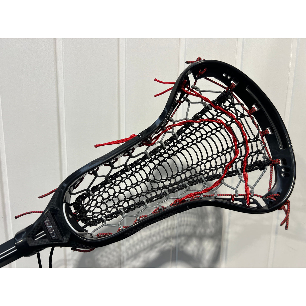 Custom Gait Apex 2 Women's Lacrosse Stick with Valkyrie Pocket Black/Red/Grey