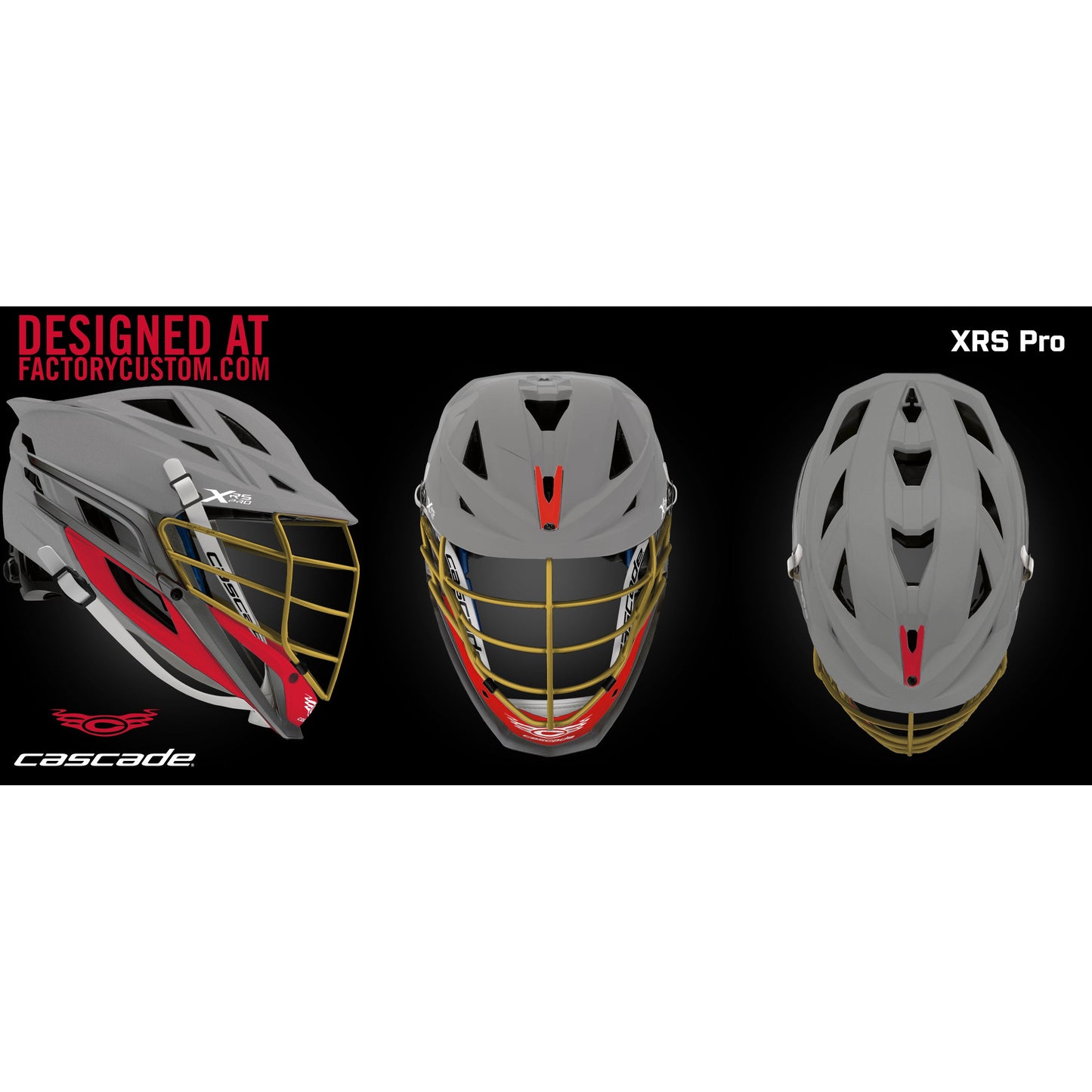 Cascade XRS Pro Lacrosse Helmet - Custom Design