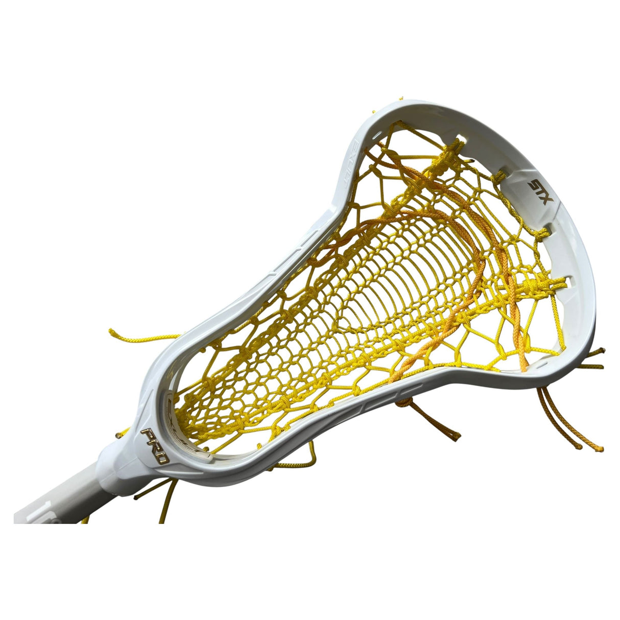 STX Exult Pro Complete Women's Lacrosse Stick with Valkyrie Pocket White/Yellow