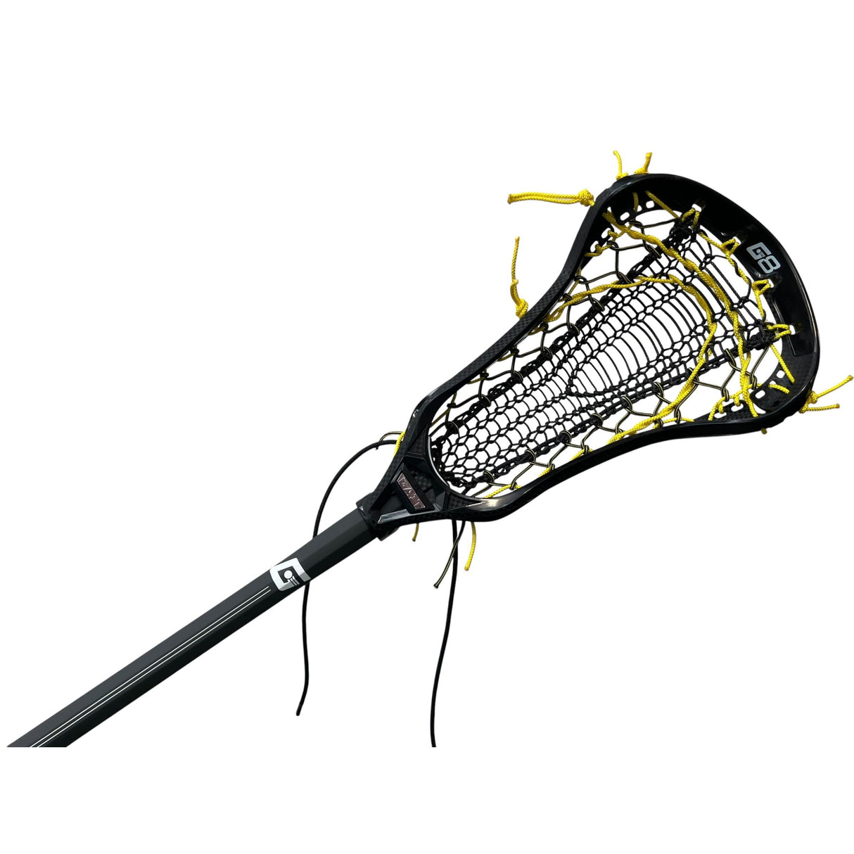 Gait Whip 2 Complete Women's Lacrosse Stick with Armour Mesh Valkyrie Pocket Black/Yellow/Bee