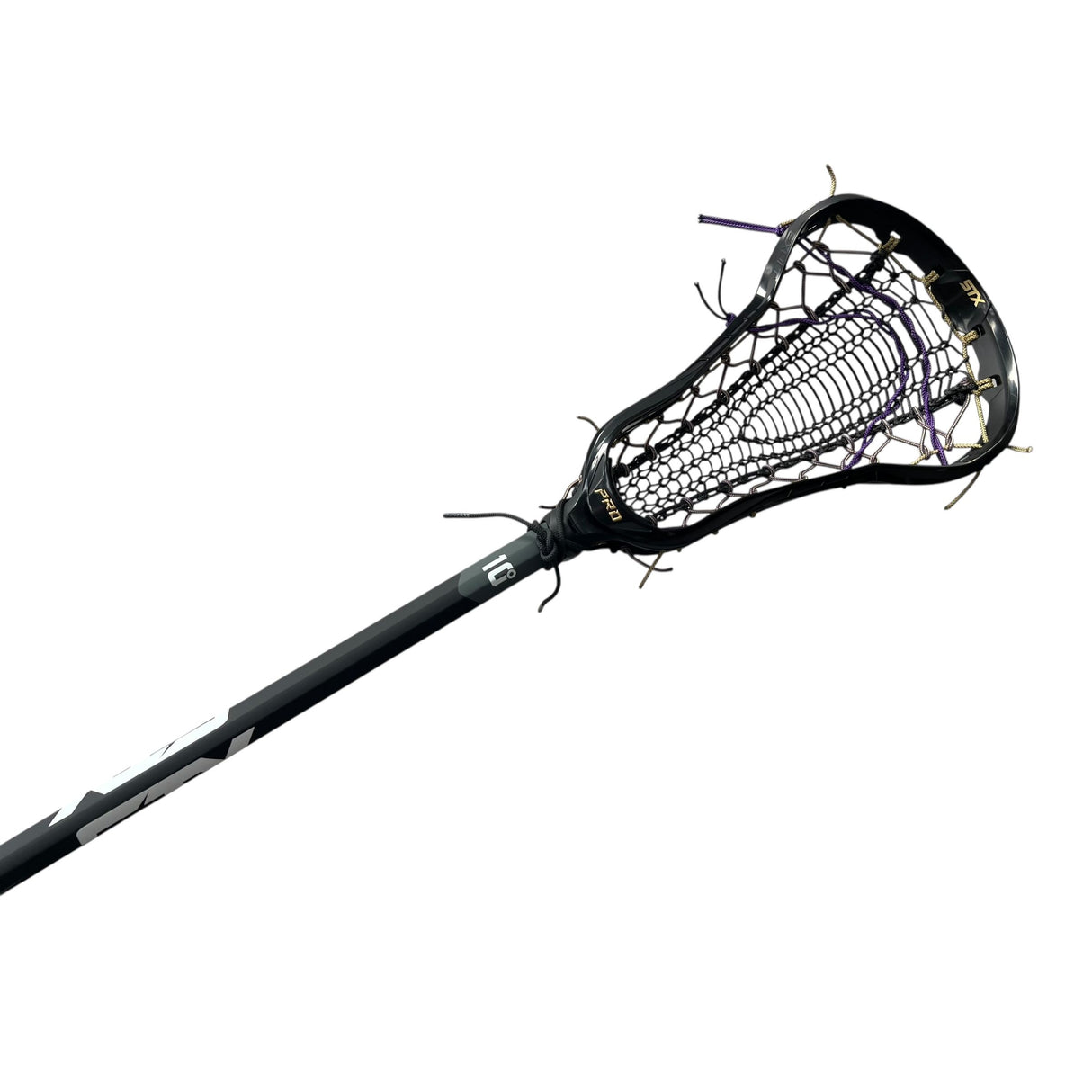 STX Exult Pro Complete Women's Lacrosse Stick with Valkyrie Pocket Black/Purple