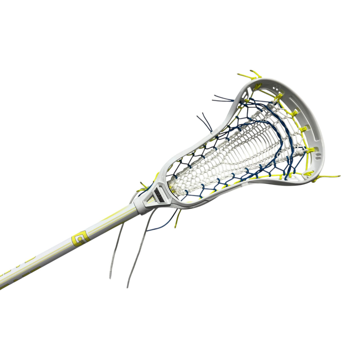 Custom Gait Apex 2 Women's Lacrosse Stick with Valkyrie Pocket White/Volt/Royal