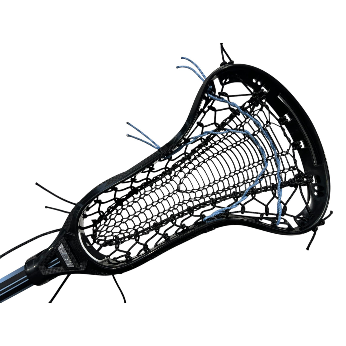 Custom Gait Apex 2 Women's Lacrosse Stick with Valkyrie Pocket Black/Carolina Blue