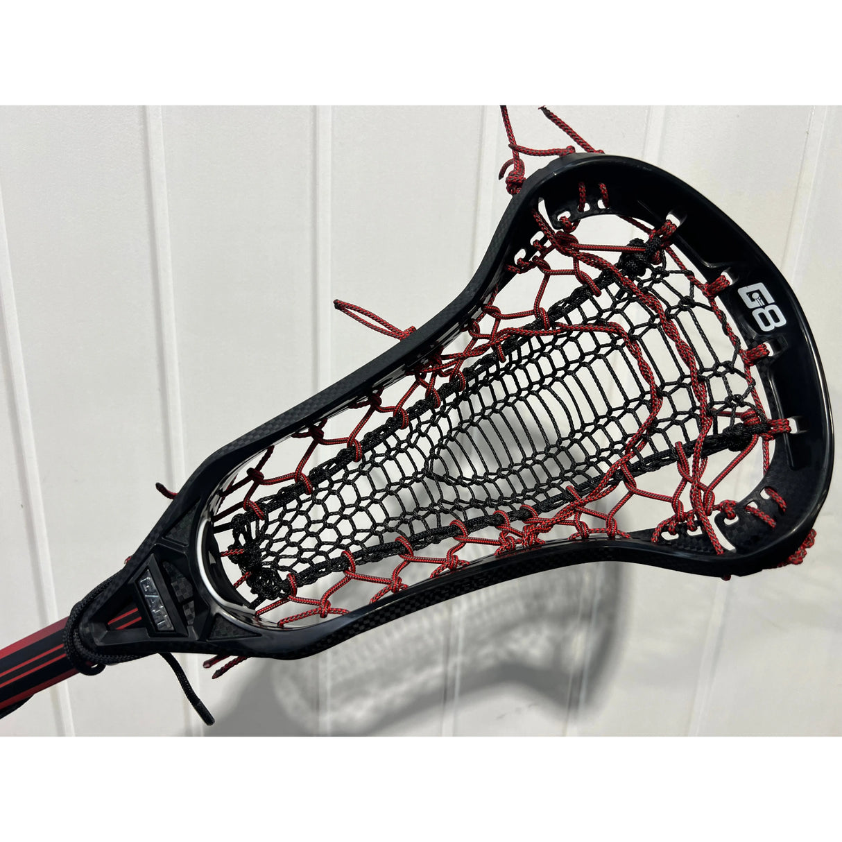 Gait Whip 2 Complete Women's Lacrosse Stick with Armour Mesh Valkyrie Pocket Black/Red/Grey