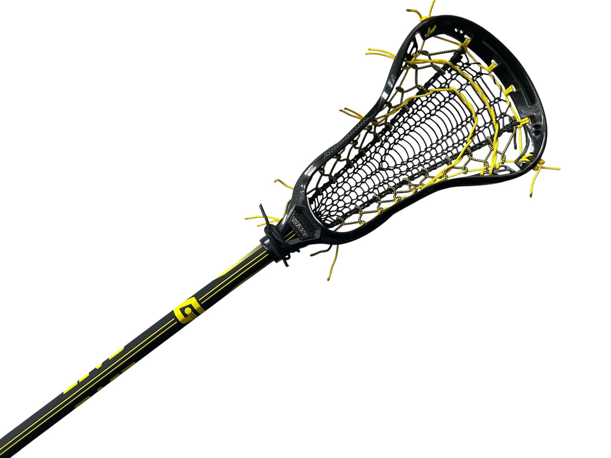 Custom Gait Apex 2 Women's Lacrosse Stick with Valkyrie Pocket Bumblebee