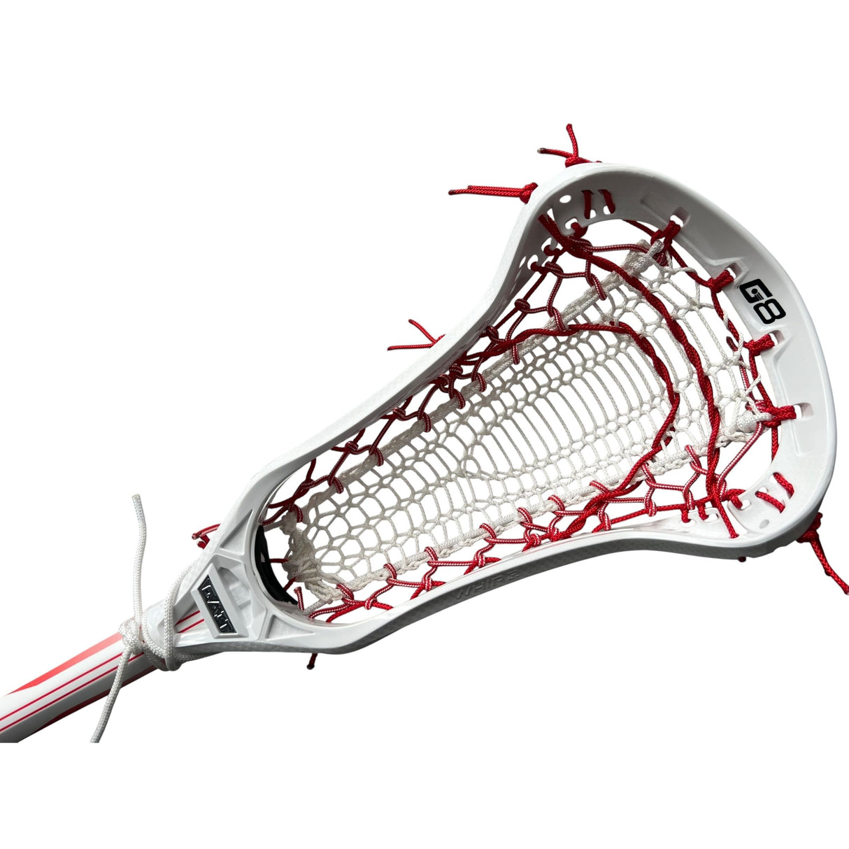 Gait Whip 2 Complete Women's Lacrosse Stick with Armour Mesh Valkyrie Pocket Red/White
