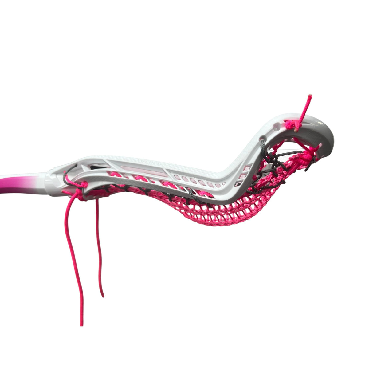 Gait Whip 2 Complete Women's Lacrosse Stick with Armour Mesh Valkyrie Pocket White/Neon Pink