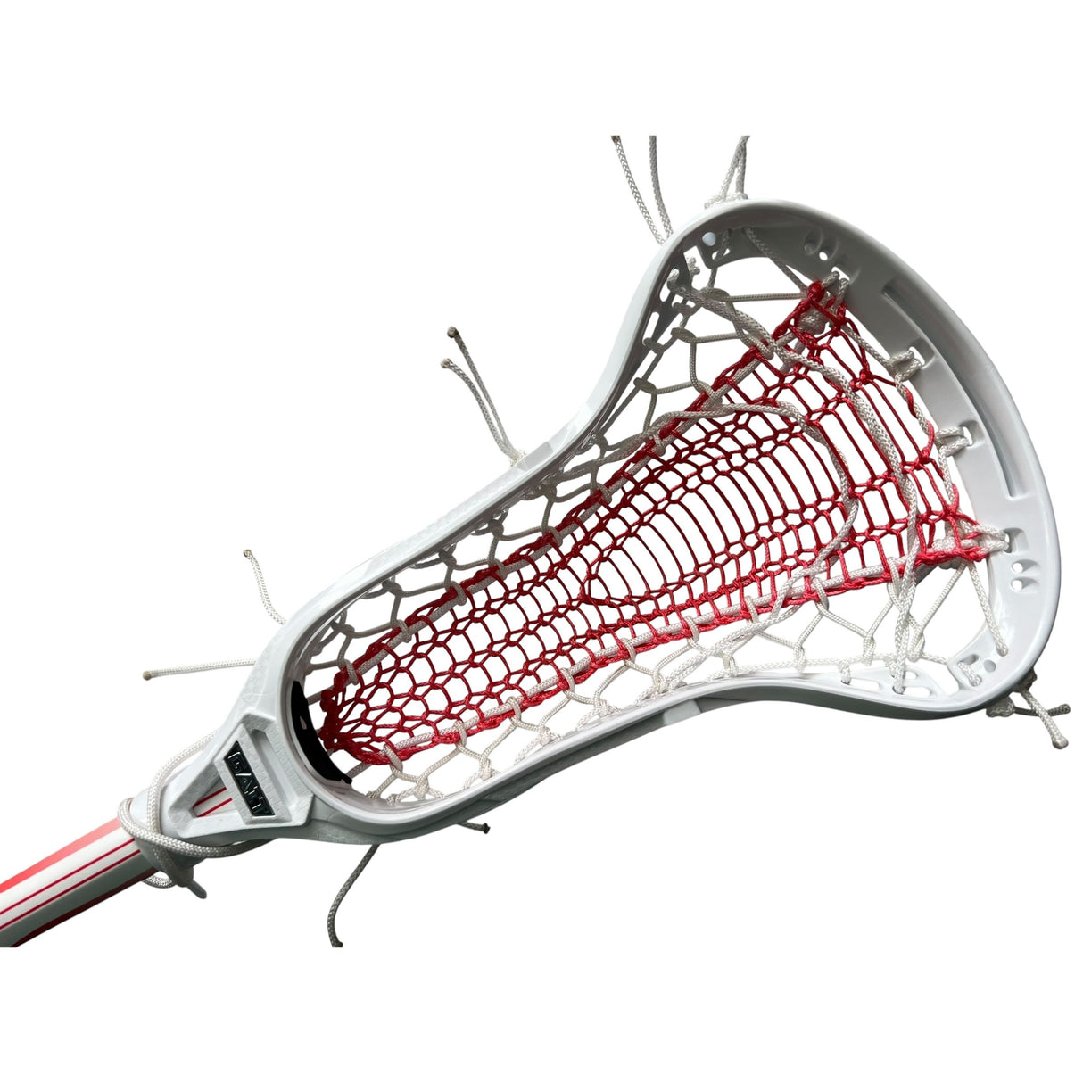 Custom Gait Apex 2 Women's Lacrosse Stick with Valkyrie Pocket White/Red/White