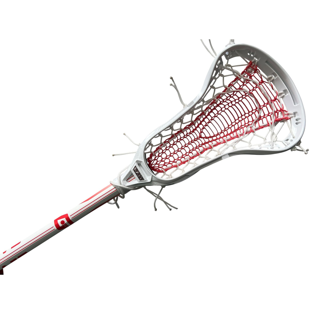 Custom Gait Apex 2 Women's Lacrosse Stick with Valkyrie Pocket White/Red/White