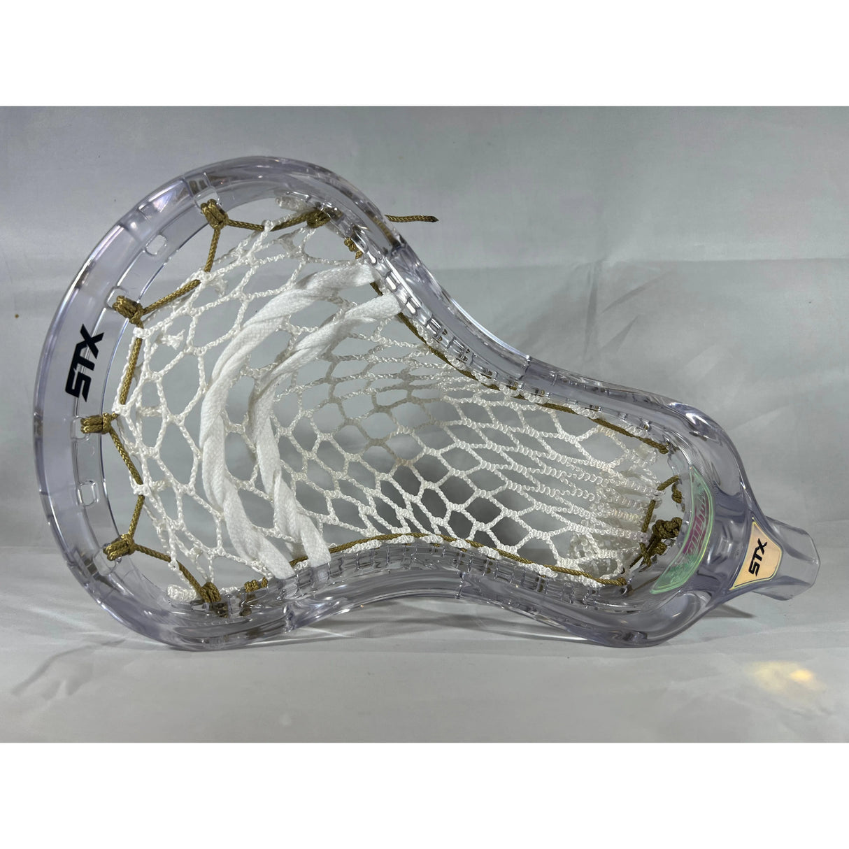 Custom STX Lacrosse Stallion Prism Clear with 7 Diamond Mesh