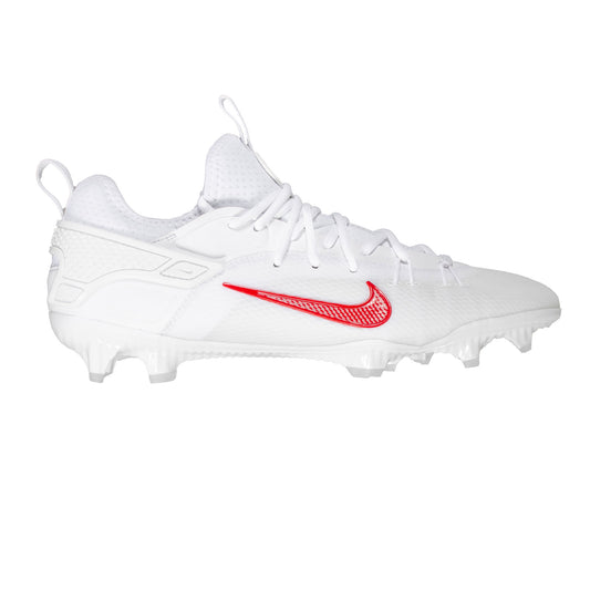 Nike Huarache 9 Elite Low Lacrosse Cleats White/Red