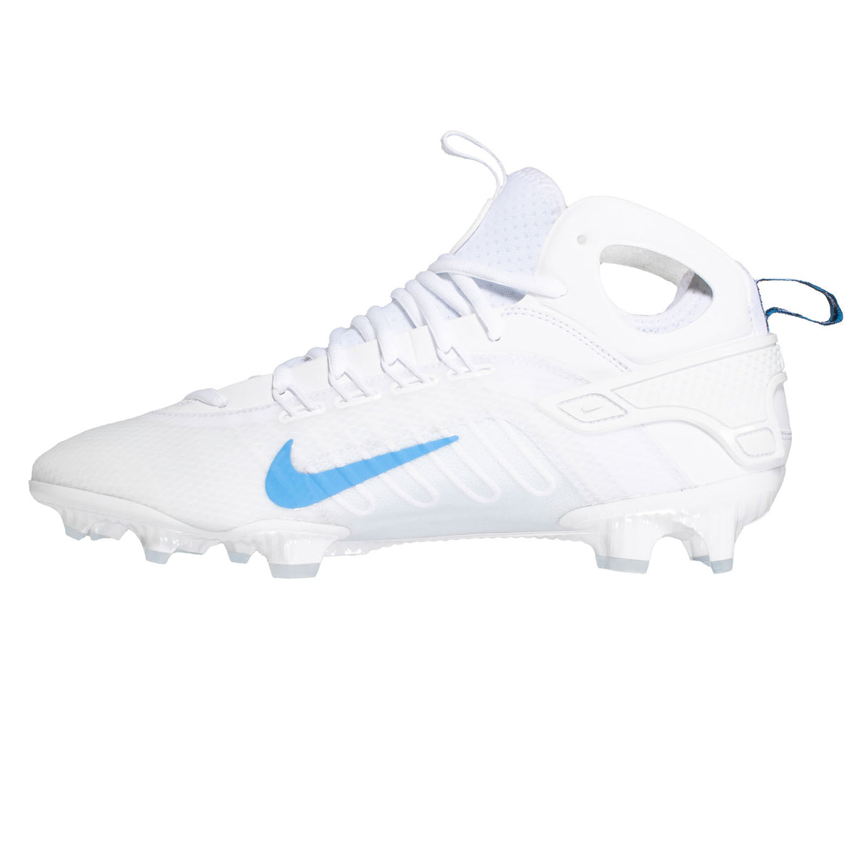 Nike Huarache 9 Elite Mid Lacrosse Cleats White/University Blue