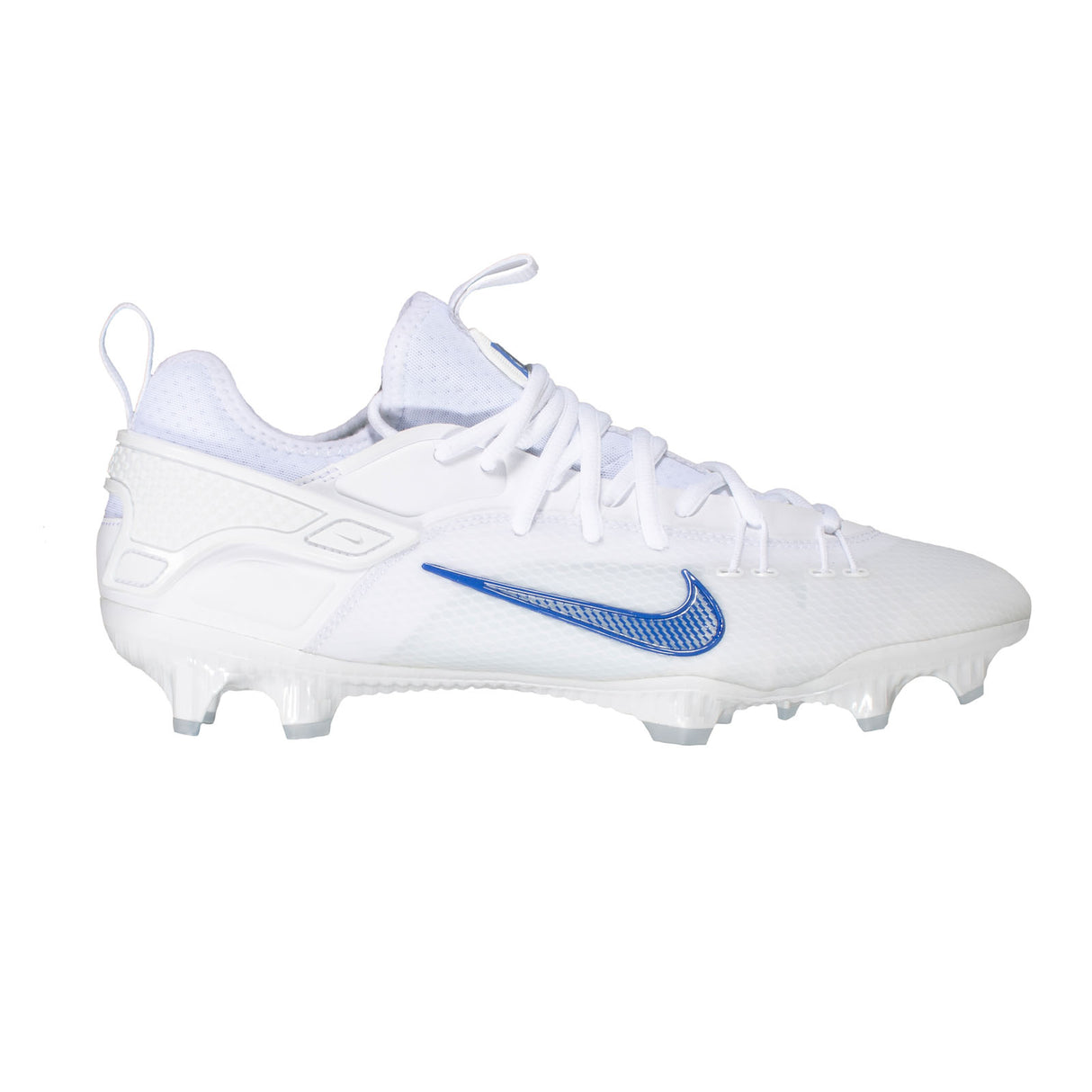 Nike Huarache 9 Elite Low Lacrosse Cleats White/Game Royal