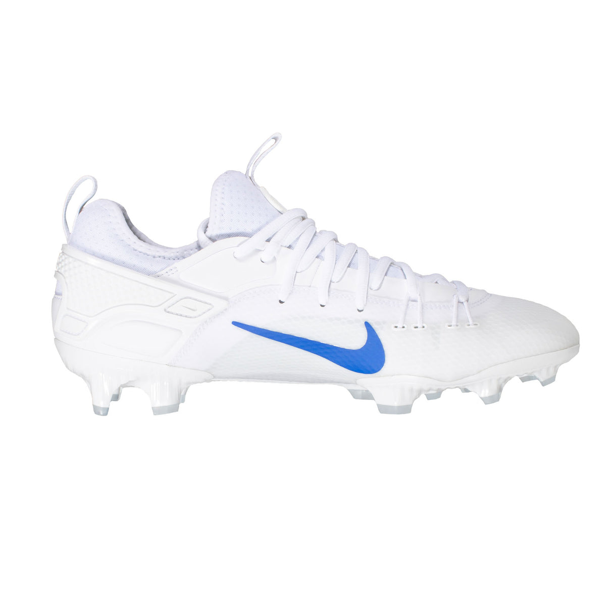 Nike Huarache 9 Elite Low Lacrosse Cleats White/Game Royal