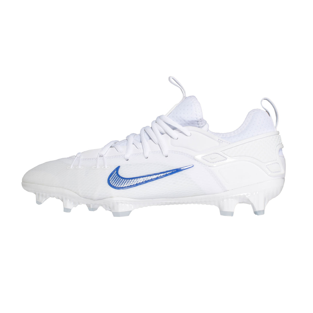 Nike Huarache 9 Elite Low Lacrosse Cleats White/Game Royal