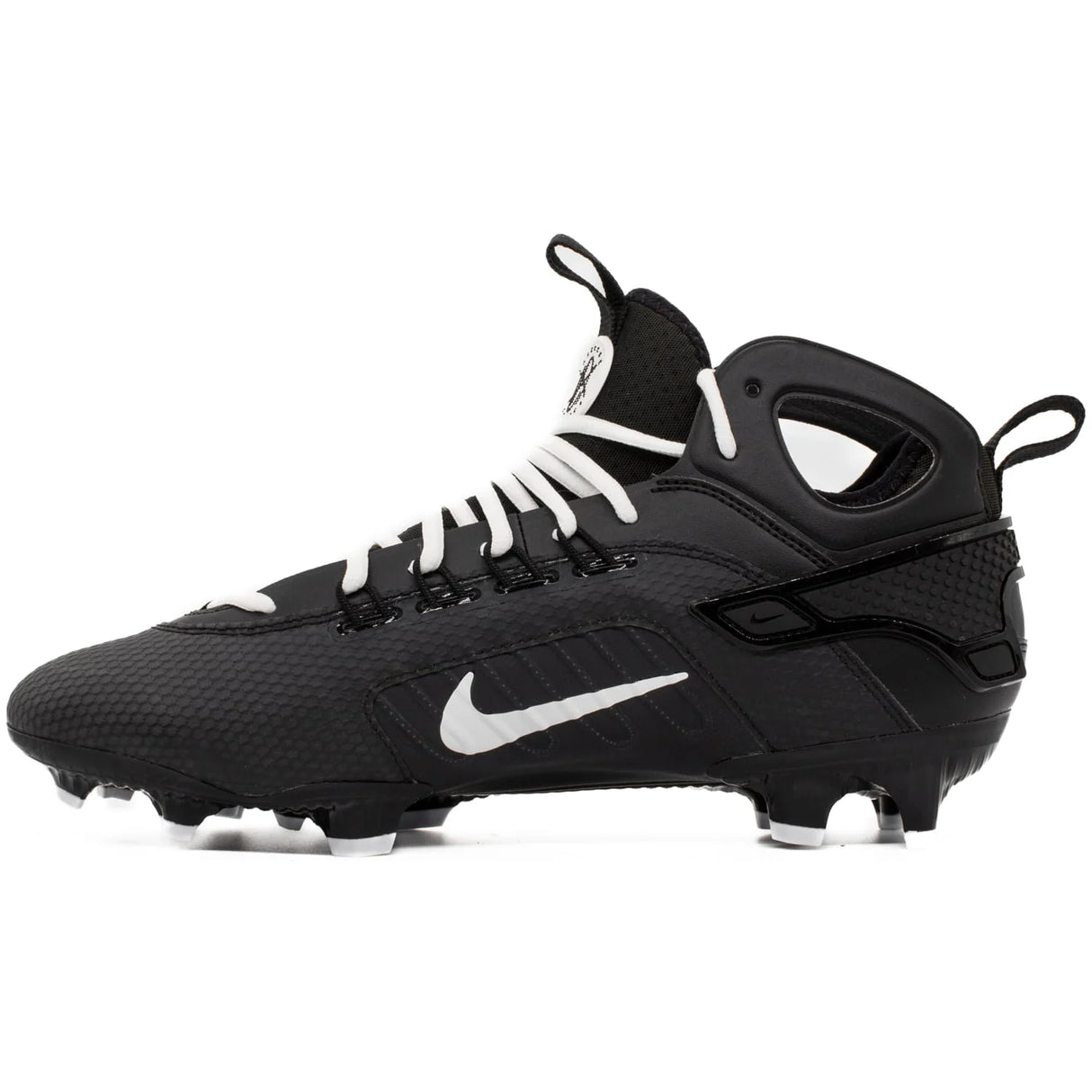 Nike Huarache 9 Elite Mid Lacrosse Cleats Black