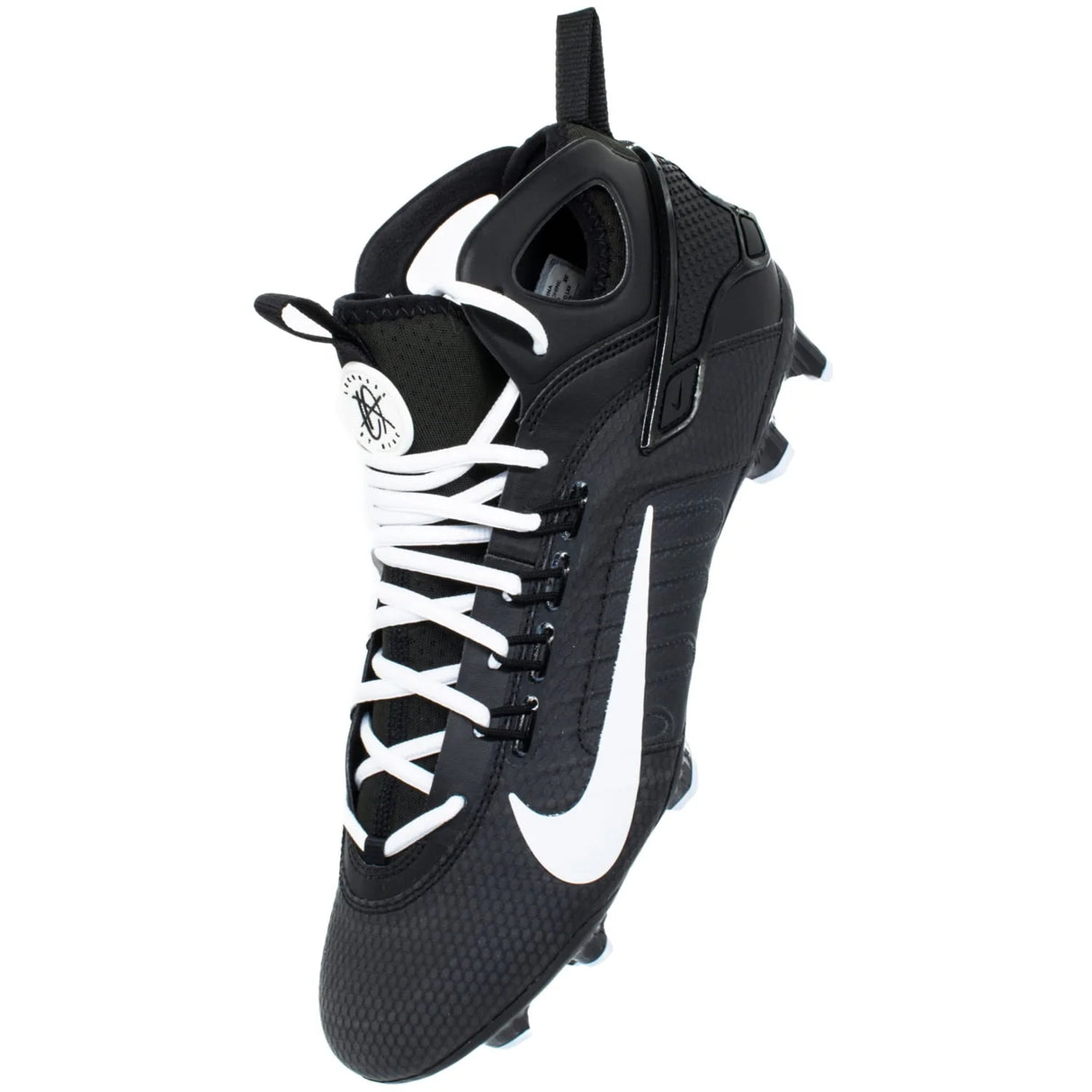Nike Huarache 9 Elite Mid Lacrosse Cleats Black