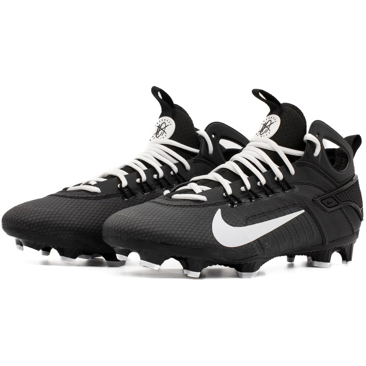 Nike Huarache 9 Elite Mid Lacrosse Cleats Black