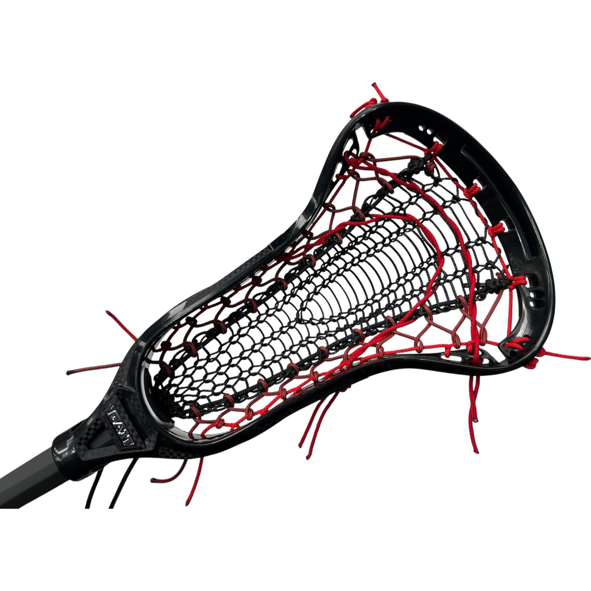 Custom Gait Apex 2 Women's Lacrosse Stick with Valkyrie Pocket Black/Red/Grey