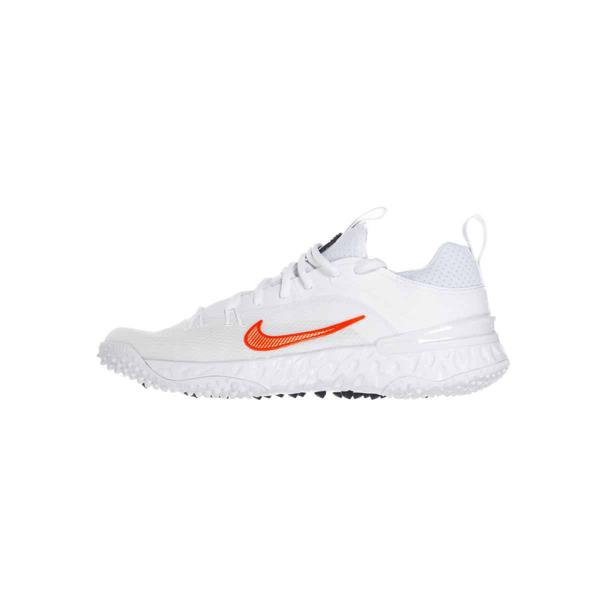 Nike Huarache 9 Elite Turf Lacrosse Cleats White/Team Orange
