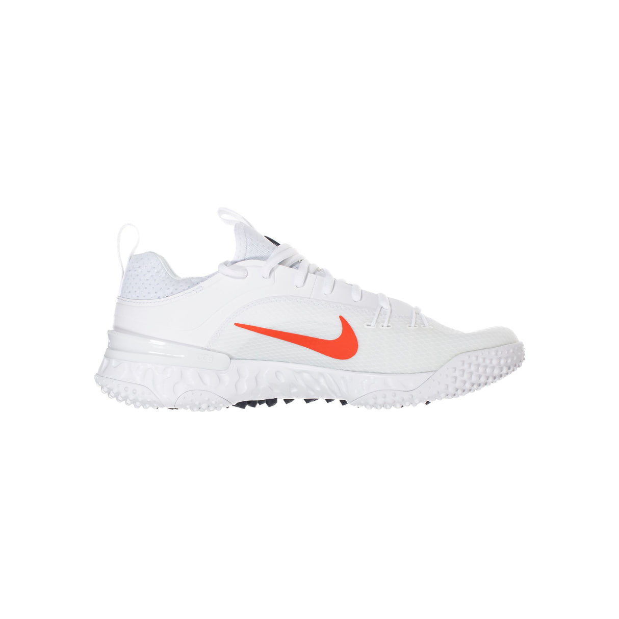 Nike Huarache 9 Elite Turf Lacrosse Cleats White/Team Orange