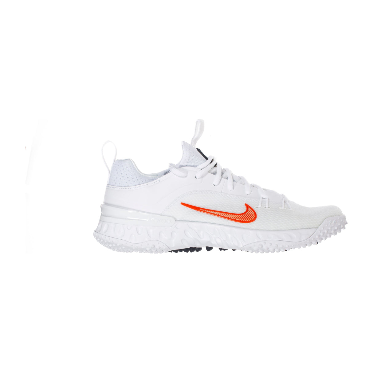 Nike Huarache 9 Elite Turf Lacrosse Cleats White/Team Orange