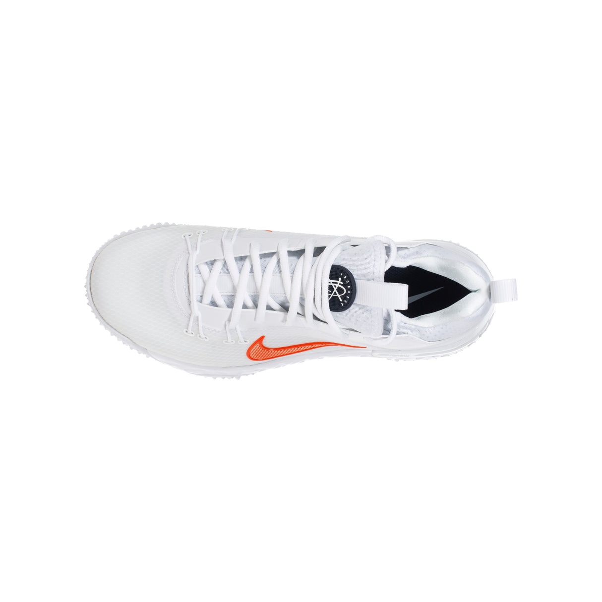 Nike Huarache 9 Elite Turf Lacrosse Cleats White/Team Orange