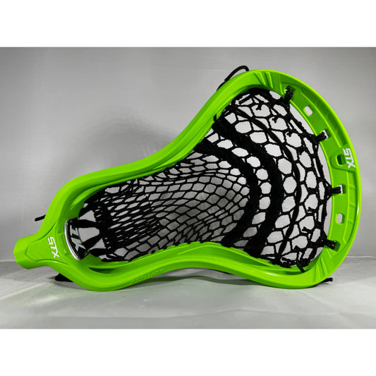 Custom STX Lacrosse Stallion 1K Head with ECD Hero 3.0 Semi Soft Green