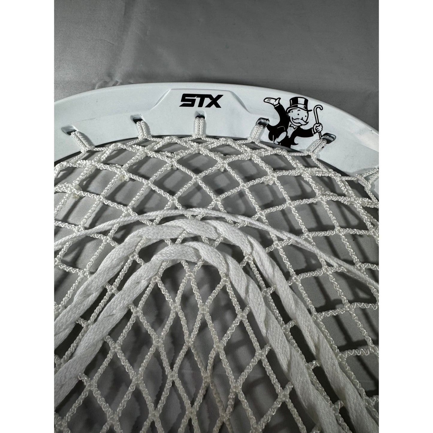Custom Monopoly Dyed STX Lacrosse Eclipse 3 Goalie Head with 11D Eclipse Mesh