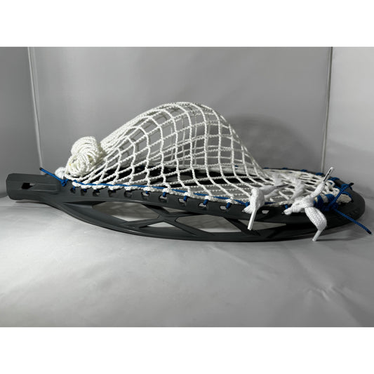 Custom STX Lacrosse Eclipse 3 Goalie Head with 12D ECD Impact Semi Soft Grey