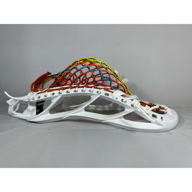 Custom Gait Mustang with Mesh Dynasty 9D Hexagon White Head Multicolor Mesh Side View