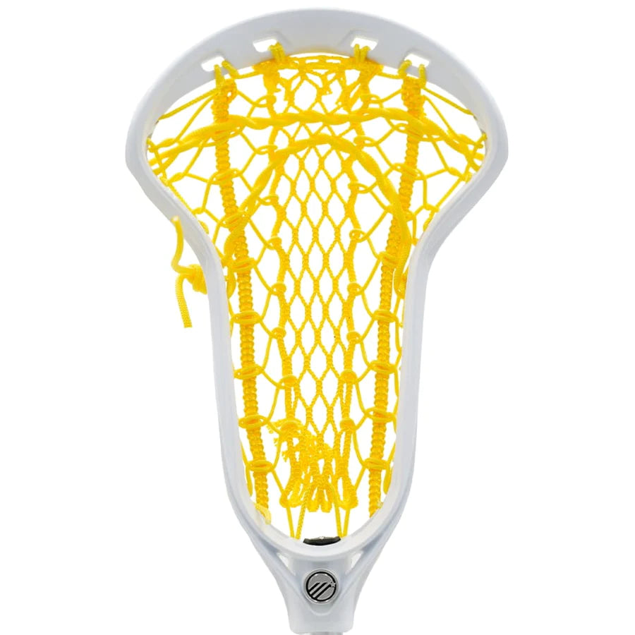 Maverik Ascent + Plus Mesh Runner Women's Lacrosse White Head Yellow Pocket