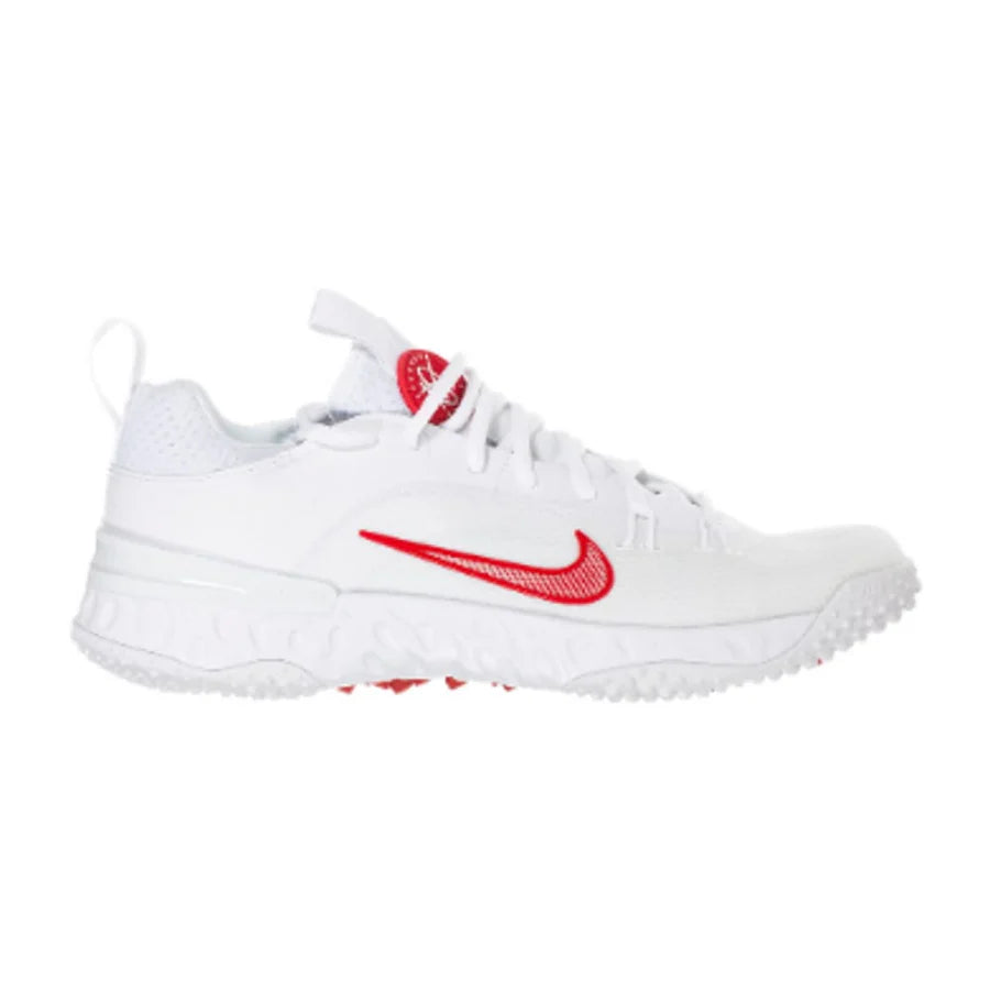 Nike Huarache 9 Elite Turf Lacrosse Cleats White/Red
