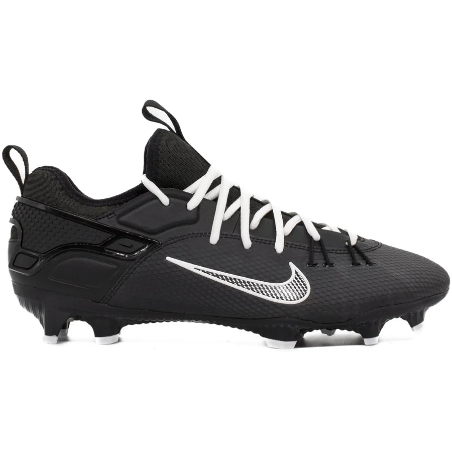 Nike Huarache 9 Elite Low Lacrosse Cleats Black/White