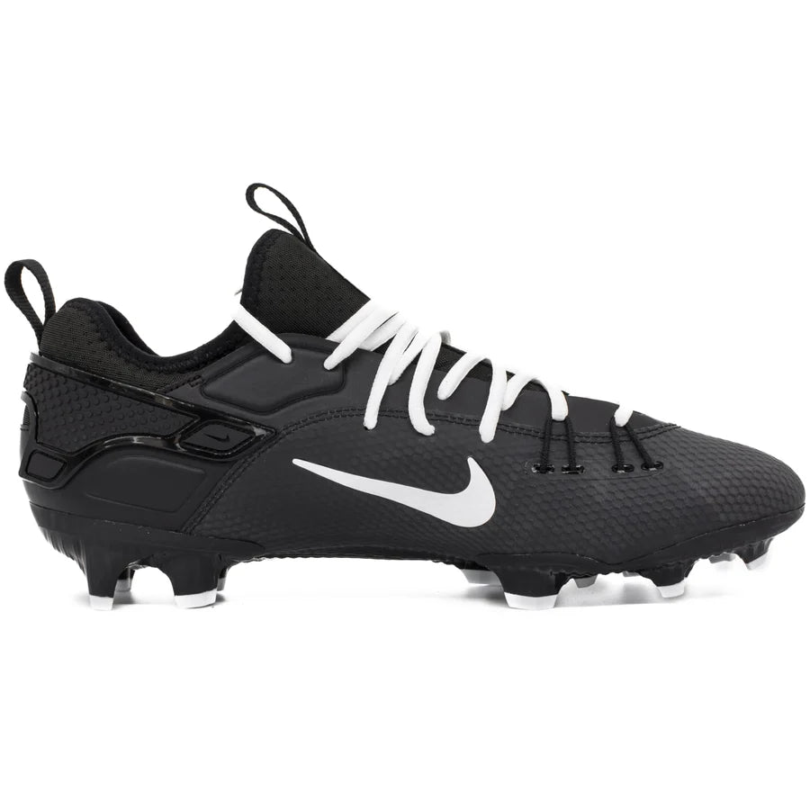 Nike Huarache 9 Elite Low Lacrosse Cleats Black/White