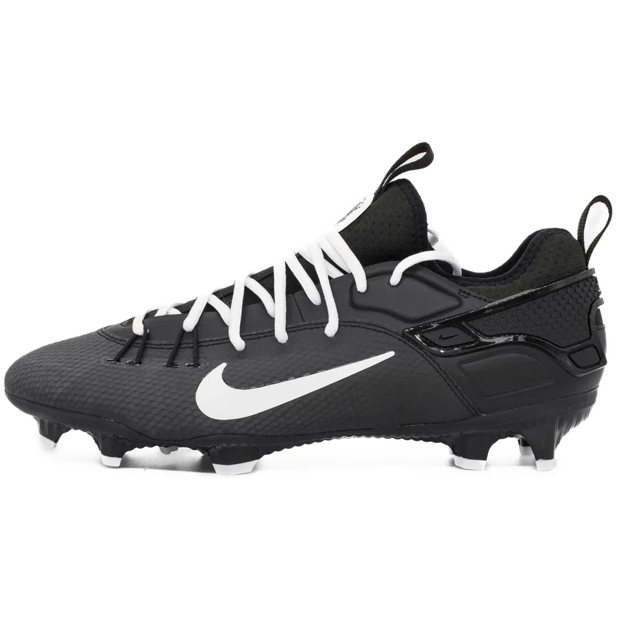 Nike Huarache 9 Elite Low Lacrosse Cleats Black/White