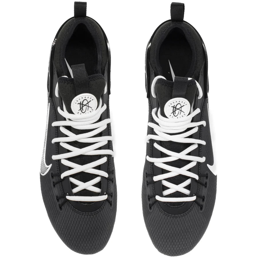 Nike Huarache 9 Elite Low Lacrosse Cleats Black/White