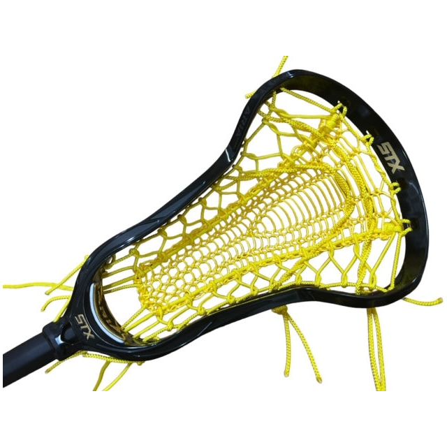 STX Aria Pro Elite Complete Women's Lacrosse Stick with Valkyrie Pocket Black/Yellow